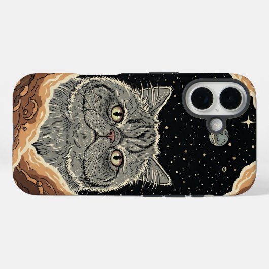 Coques Case-Mate iPhone Cosmic Cat (Verso (horizontal))