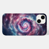 Coques Case-Mate iPhone Cosmic Dream Galaxy Nebula Pink and Purple Starry  (Verso (horizontal))
