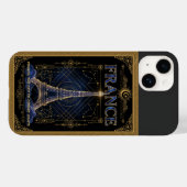 Coques Case-Mate iPhone Cosmic France Eiffel Tower Celestial Art (Verso (horizontal))