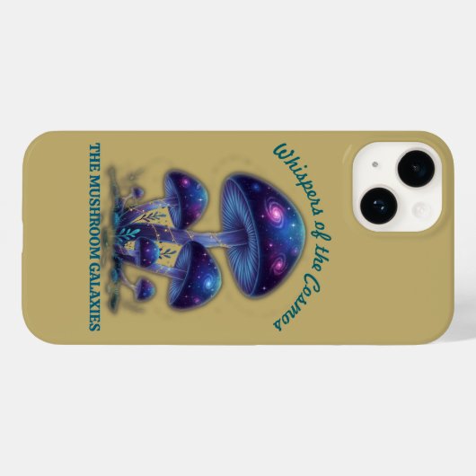 Coques Case-Mate iPhone Cosmic Galaxy Mushrooms • Whimsical Fantasy Fungi  (Verso (horizontal))