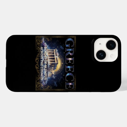 Coques Case-Mate iPhone Cosmic Greece Ancient Temple Celestial Art (Verso (horizontal))