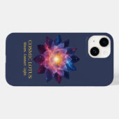 Coques Case-Mate iPhone Cosmic Lotus Flower | Galaxy Bloom Energy (Verso (horizontal))