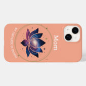 Coques Case-Mate iPhone Cosmic Lotus Flower Mom Bloom (Verso (horizontal))