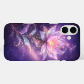 Coques Case-Mate iPhone Cosmic Lotus Flower with Galaxy Glow (Verso (horizontal))