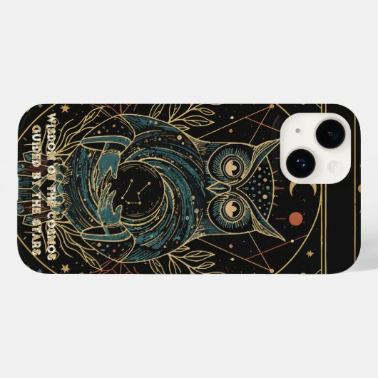 Coques Case-Mate iPhone Cosmic Oracle Owl • Mystical Celestial  (Verso (horizontal))