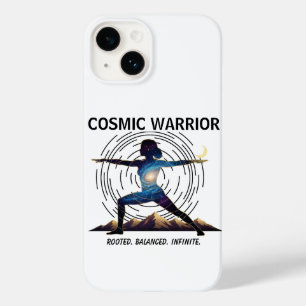 Coque Pour iPhone 14 Cosmic Yoga Warrior   Galaxie Body Pose