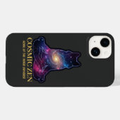 Coques Case-Mate iPhone Cosmic Zen Wolf – Meditating Galaxy Spirit Animal (Verso (horizontal))