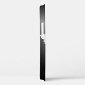 Coques Case-Mate iPhone cosmos blanc brillant sur noir (Verso / Droite)