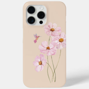 Coque iPhone 15 Pro Max Cosmos colibris et roses