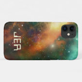 Coques Case-Mate iPhone Cosmos cosmiques personnalisées monogrammes Espace (Dos (Horizontal))