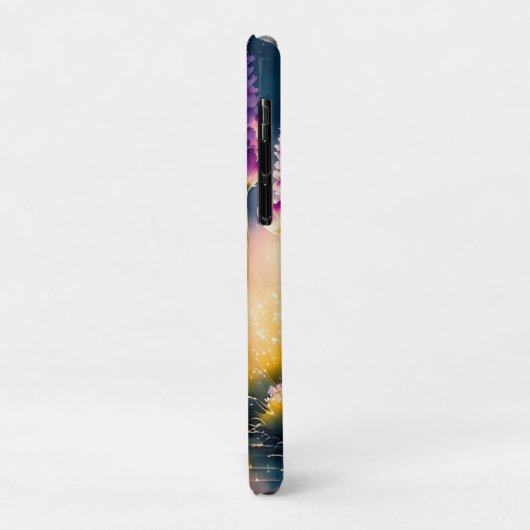 Coques Case-Mate iPhone Cosmos fleuris Art Work (Dos/Gauche)