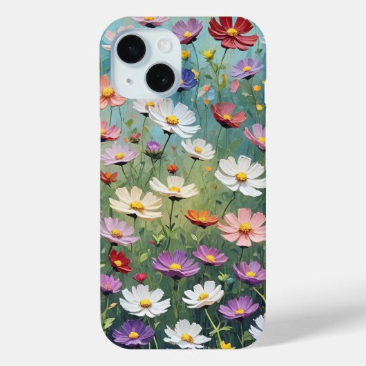 Coques Case-Mate iPhone Cosmos Garden Abstrait (Verso)