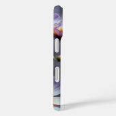 Coques Case-Mate iPhone Cosmos orange et violet Abstrait (Verso / Droite)