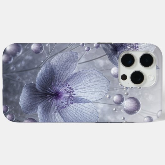 Coques Case-Mate iPhone Cosmos violet et gouttes de ragoût (Verso (horizontal))