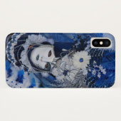 Coques Case-Mate iPhone Costume de Carnaval Bleu, Venise (Dos (Horizontal))