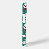 Coques Case-Mate iPhone Cosy hiver Noël Mittens Motif en vert (Verso / Droite)