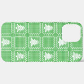 Coques Case-Mate iPhone Cosy sapin de Noël affreux pull à damiers motif (Retour (horizontal))