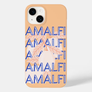 Coque Pour iPhone 14 Côte d'Amalfi, Italie Travel Art, Preppy, Orange