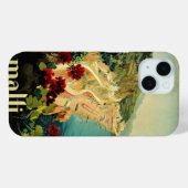 Coques Case-Mate iPhone Côte italienne d'Amalfi, Poster Vintage voyage Ita (Verso (horizontal))