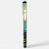 Coques Case-Mate iPhone Côte italienne d'Amalfi, Poster Vintage voyage Ita (Verso / Gauche)