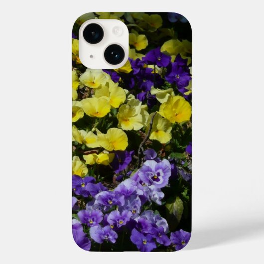 Coques Case-Mate iPhone Coteau de panneaux violets et jaunes (Verso)