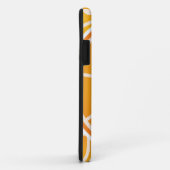 Coques Case-Mate iPhone Cotés orange funky (Dos/Droite)