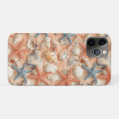 Coques Case-Mate iPhone Côtière rustique - Coquillages, Poissons étoilés, (Dos (Horizontal))