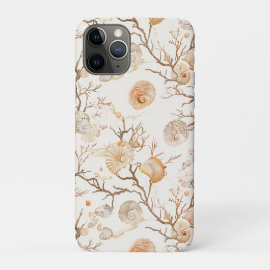 Coques Case-Mate iPhone Côtière rustique - Coquillages, Starfish, Reef (14 (Dos)