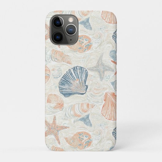 Coques Case-Mate iPhone Côtière rustique - Coquillages, Starfish, Reef (25 (Dos)