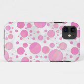 Coques Case-Mate iPhone Coton Bonbon Pink Polka Dot (Dos (Horizontal))