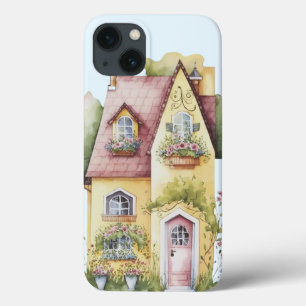 Case-Mate iPhone Case Cottage jaune rouge fenêtre boitiers
