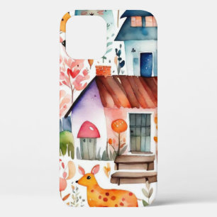 Case-Mate iPhone Case Cottage noyau floral de campagne animaux maisons