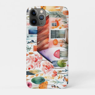 Case-Mate iPhone Case Cottage noyau floral de campagne animaux maisons