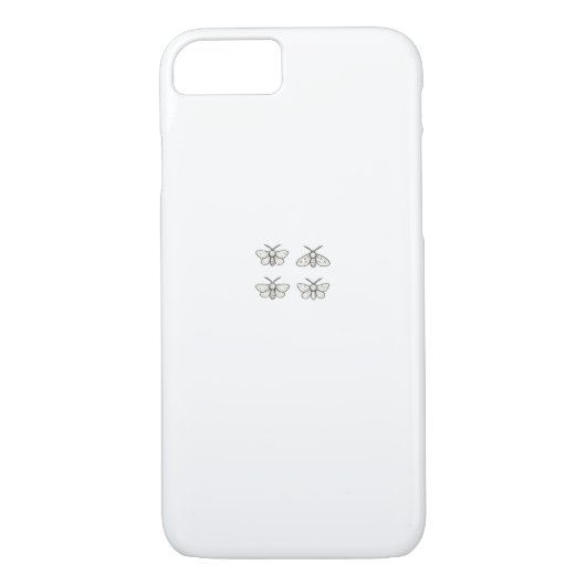 Coques Case-Mate iPhone Cottagecore Moths Classic (Dos)