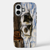 Coques Case-Mate iPhone Couchage de chat sur un lit (Verso)