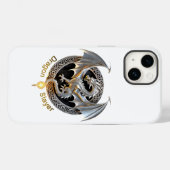 Coques Case-Mate iPhone Couche de dragon (Verso (horizontal))