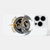 Coques Case-Mate iPhone Couche de dragon (Verso (horizontal))
