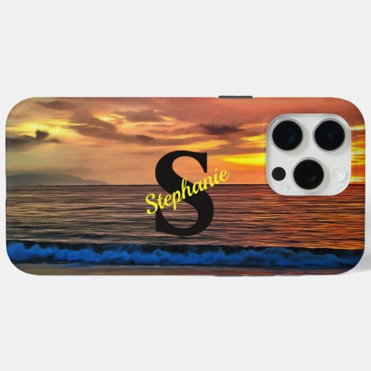 Coques Case-Mate iPhone Coucher de soleil 1577 (Verso (horizontal))