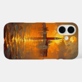 Coques Case-Mate iPhone Coucher de soleil à Venise (Verso (horizontal))