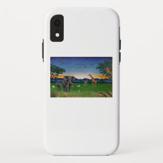 Case-Mate iPhone Case "Coucher de soleil africain" Elephant Giraffe Art