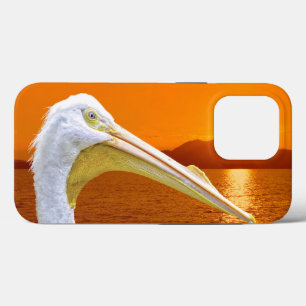 Case-Mate iPhone Case Coucher de soleil américain de Pélican blanc à Cor