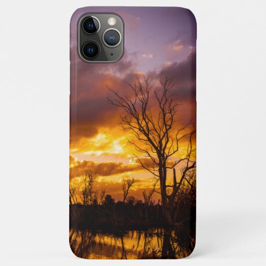 Coques Case-Mate iPhone Coucher de soleil au bord du lac (Dos)