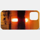 Coques Case-Mate iPhone Coucher de soleil avec réflexion (Verso (horizontal))