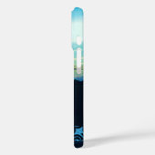 Coques Case-Mate iPhone Coucher de soleil bleu (Verso / Gauche)