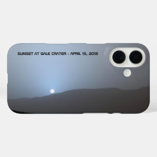 Coques iPhone 16 Coucher de soleil bleu martien
