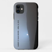 Coques Case-Mate iPhone Coucher de soleil bleu martien (Dos)