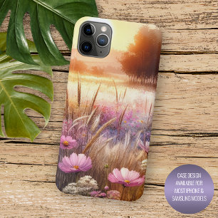 Case-Mate iPhone Case Coucher de soleil coloré Fleurs sauvages Art flora