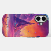 Coques Case-Mate iPhone Coucher de soleil cosmique" (Verso (horizontal))