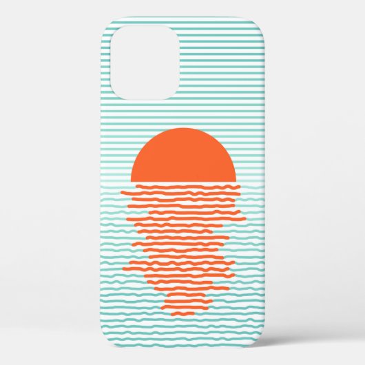 Coques Case-Mate iPhone Coucher de soleil dans l'océan - arrière - plan ra (Verso)