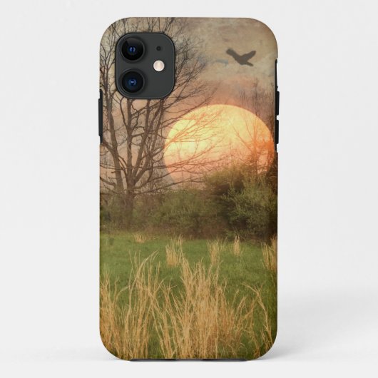 Coques Case-Mate iPhone Coucher de soleil de Country Meadow (Dos)